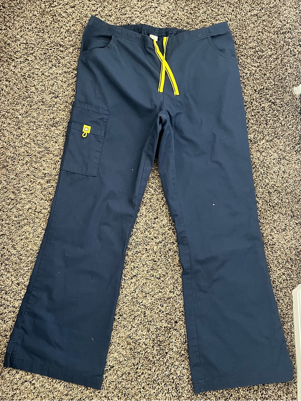 Navy Blue Scrub Pants – Size Large